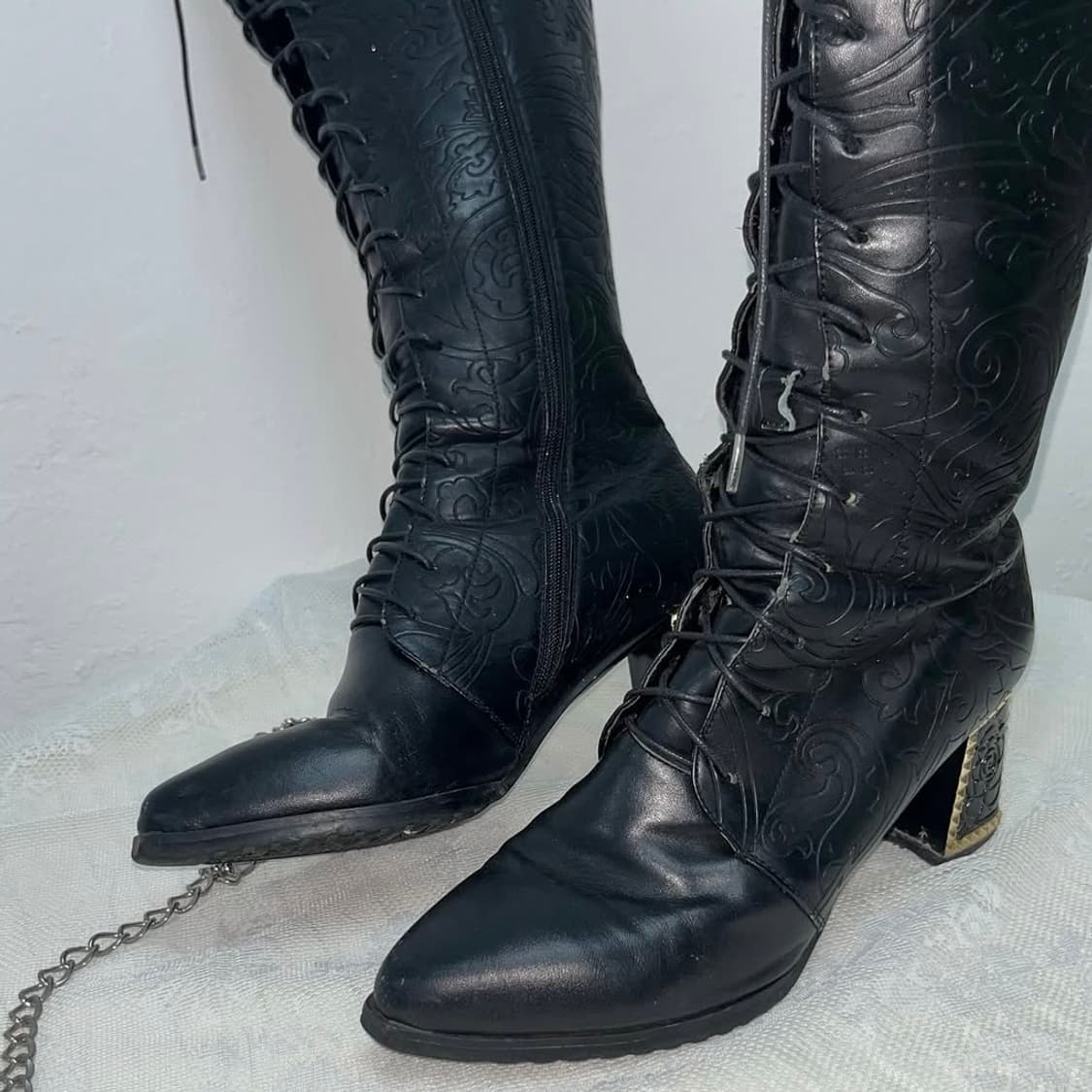 빈티지 고딕 부츠 상품이미지7