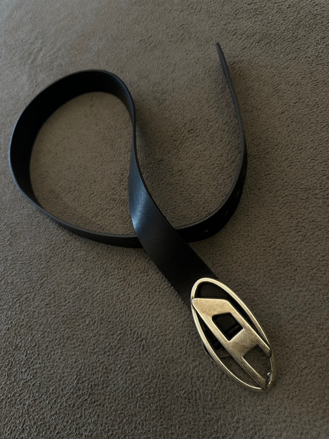 디젤 D로고 레더 벨트 처분  상품이미지1