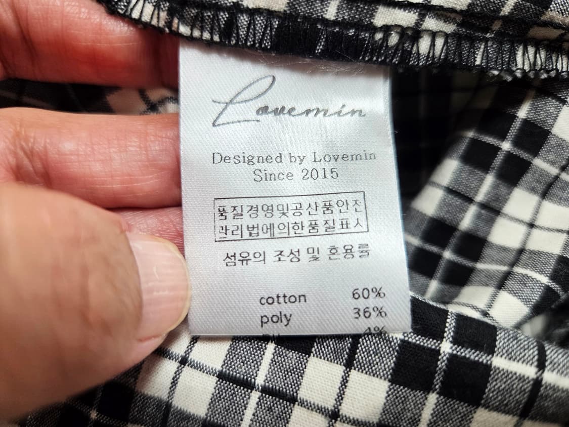 러브민(LOVEMIN) 깅엄체크원피스 55 상품이미지8