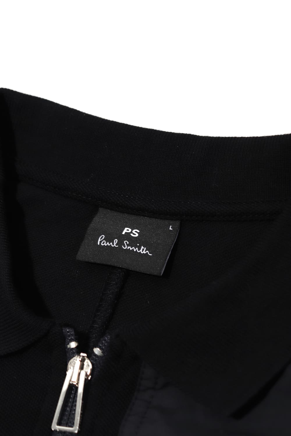 PAUL SMITH 배색 하프집업 카라티 size L 상품이미지4