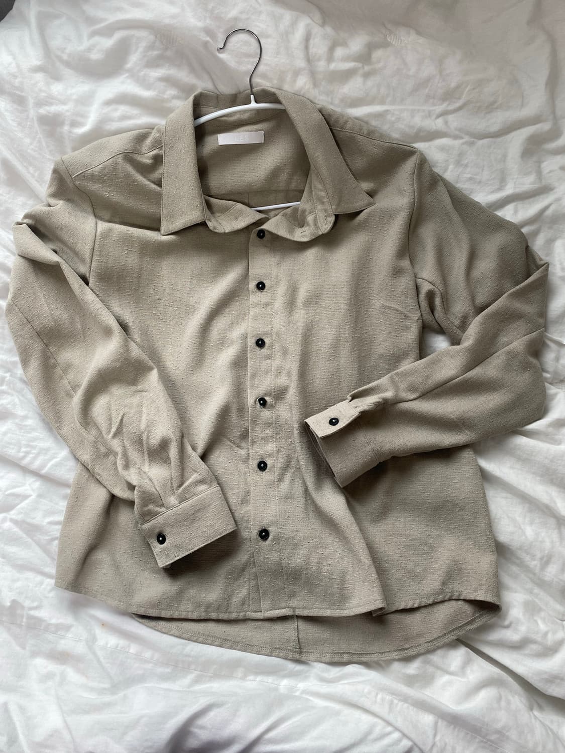 [les] seim tailored shirt(beige) 상품이미지2