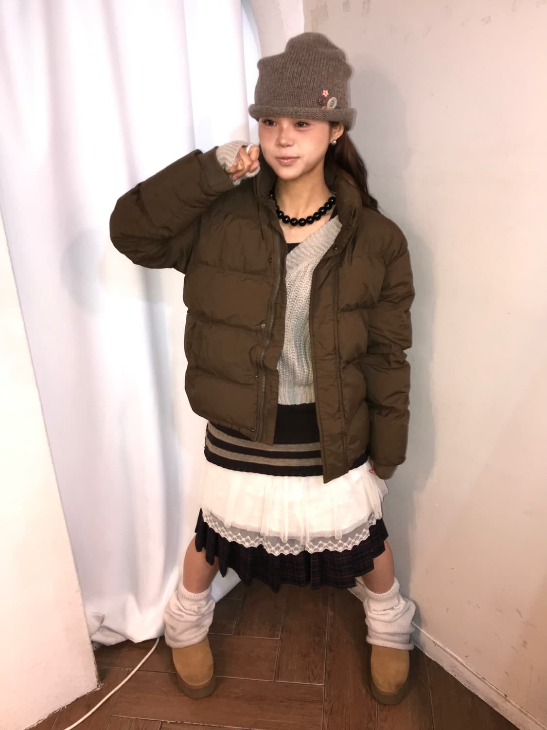 🐿️포근 카키브라운 코디 세트 🐿️ 상품이미지1