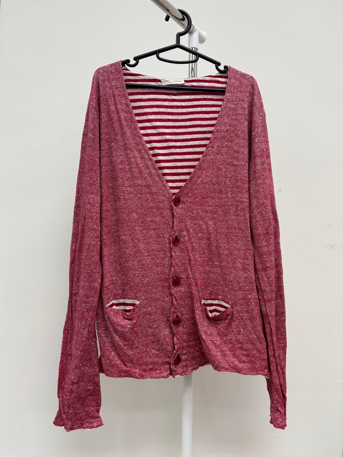 로베르토 콜리나 빈티지 핑크 가디건 상품이미지5