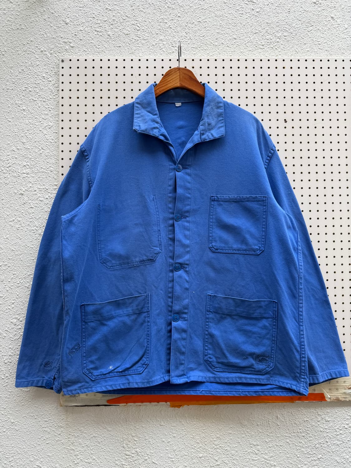 WASHED OPEN COLLAR BORO 보로리페어 프렌치워크자켓 상품이미지1