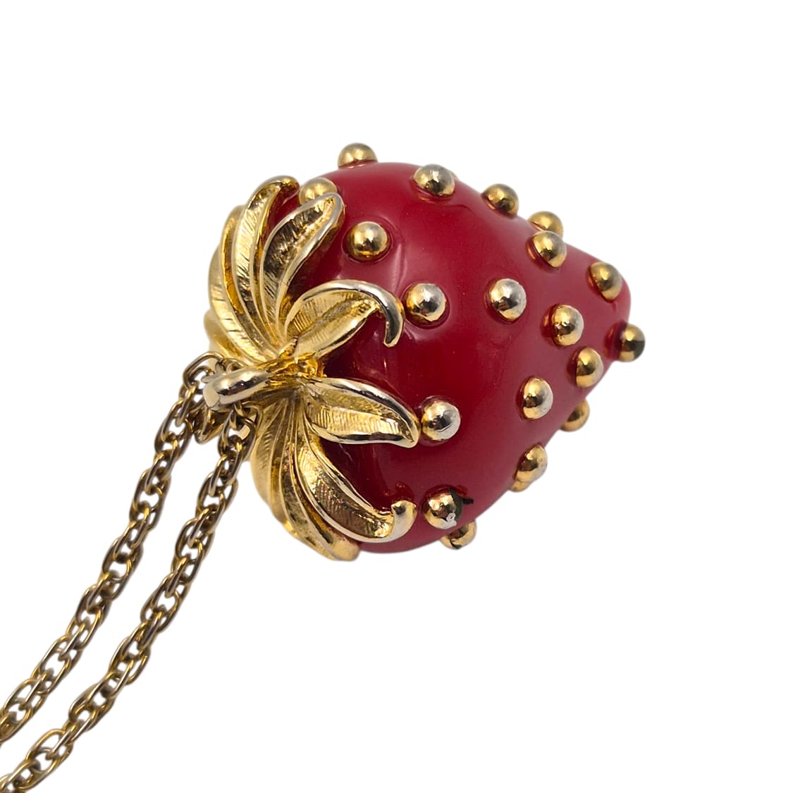 90s 케네스제이 레인 빅 딸기 코스튬 목걸이 상품이미지5