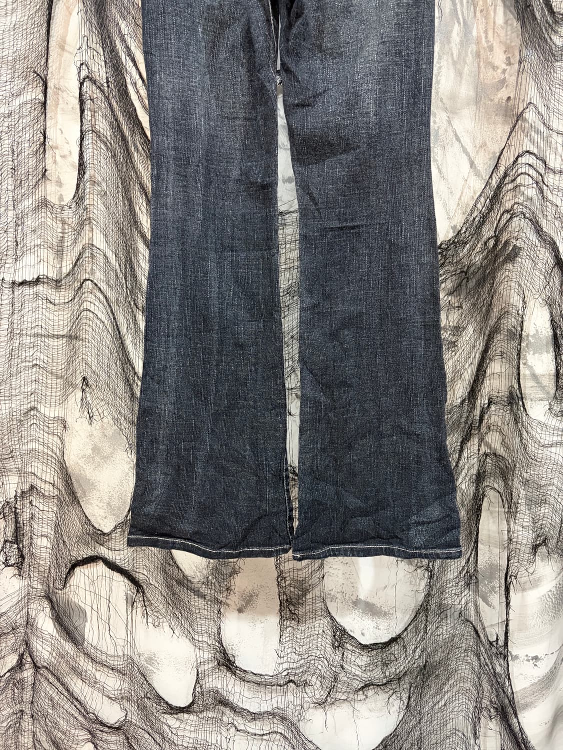 00's poket cubic heart boots cut pants 상품이미지8