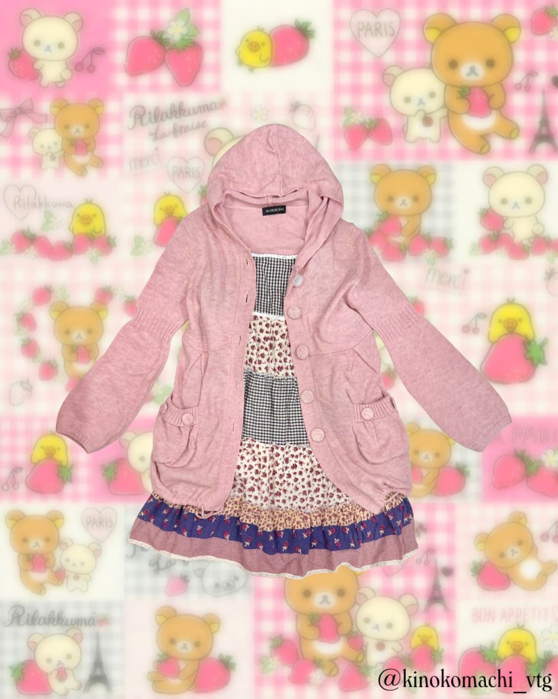 [코디세트] 러블리 프린세스 모리걸 플라워 셋업 아오이유우 상품이미지1