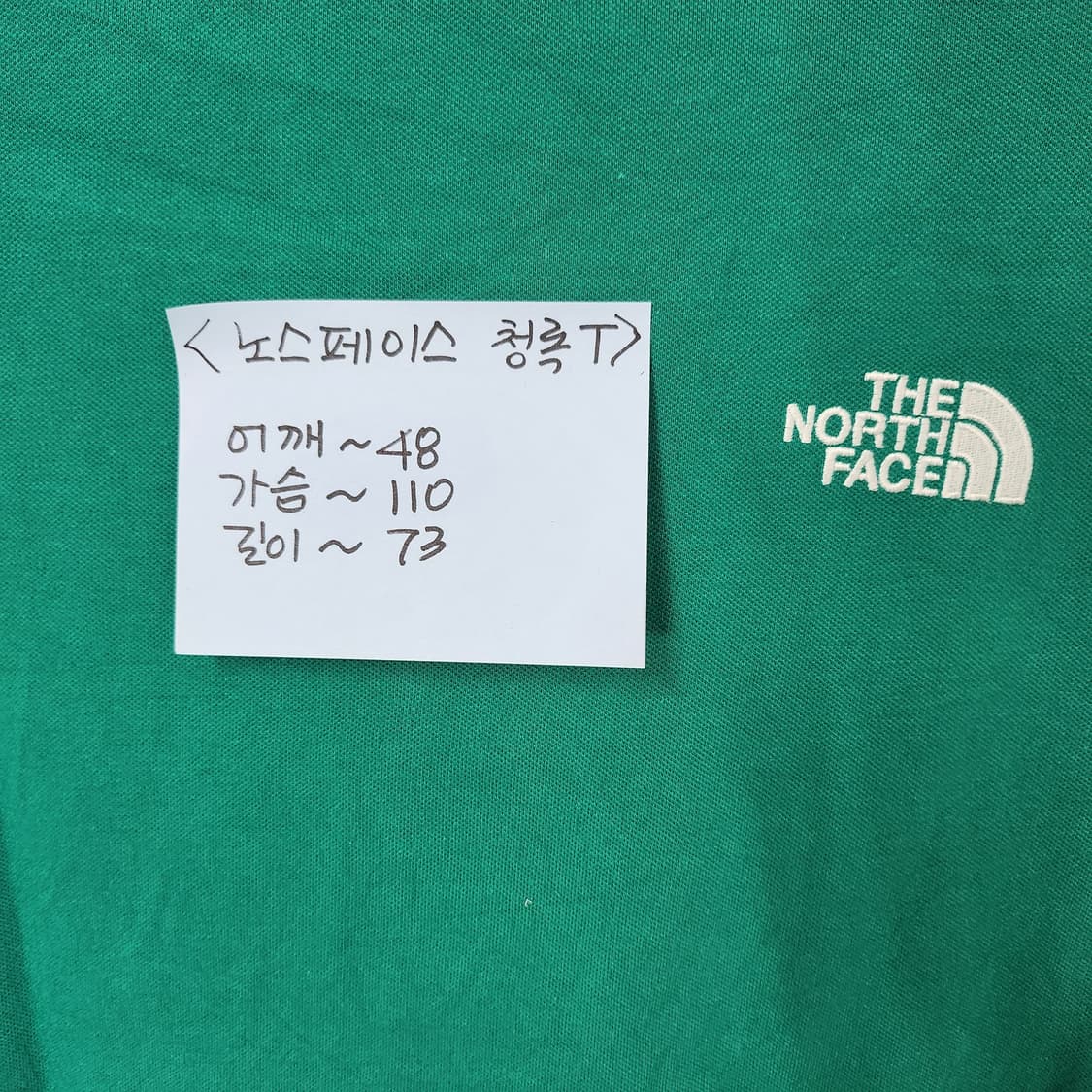 더 노스페이스 청록색 카라티 110 상품이미지7