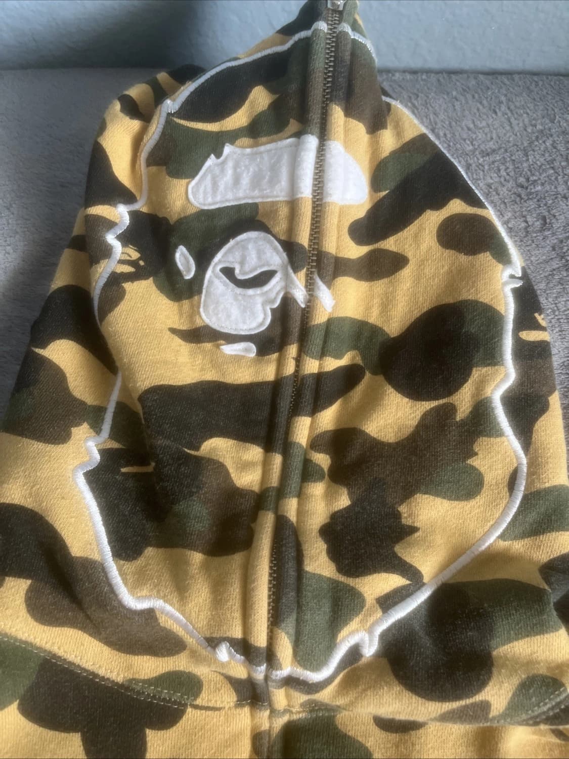 베이프 1st 카모 에이프 헤드 후드집업 황계 상품이미지2