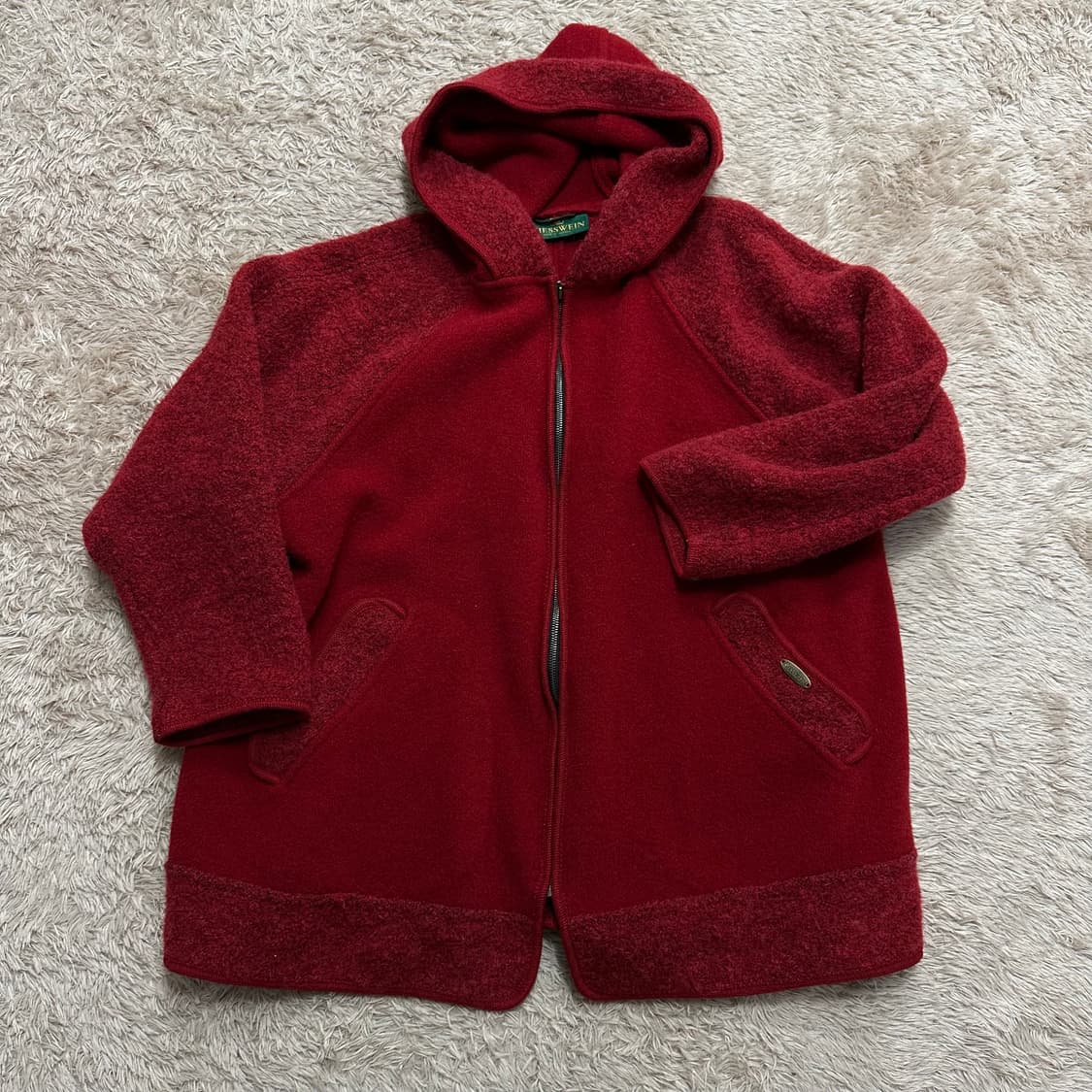 기스바인 giesswein 호주 울 후드코트 집업 상품이미지1