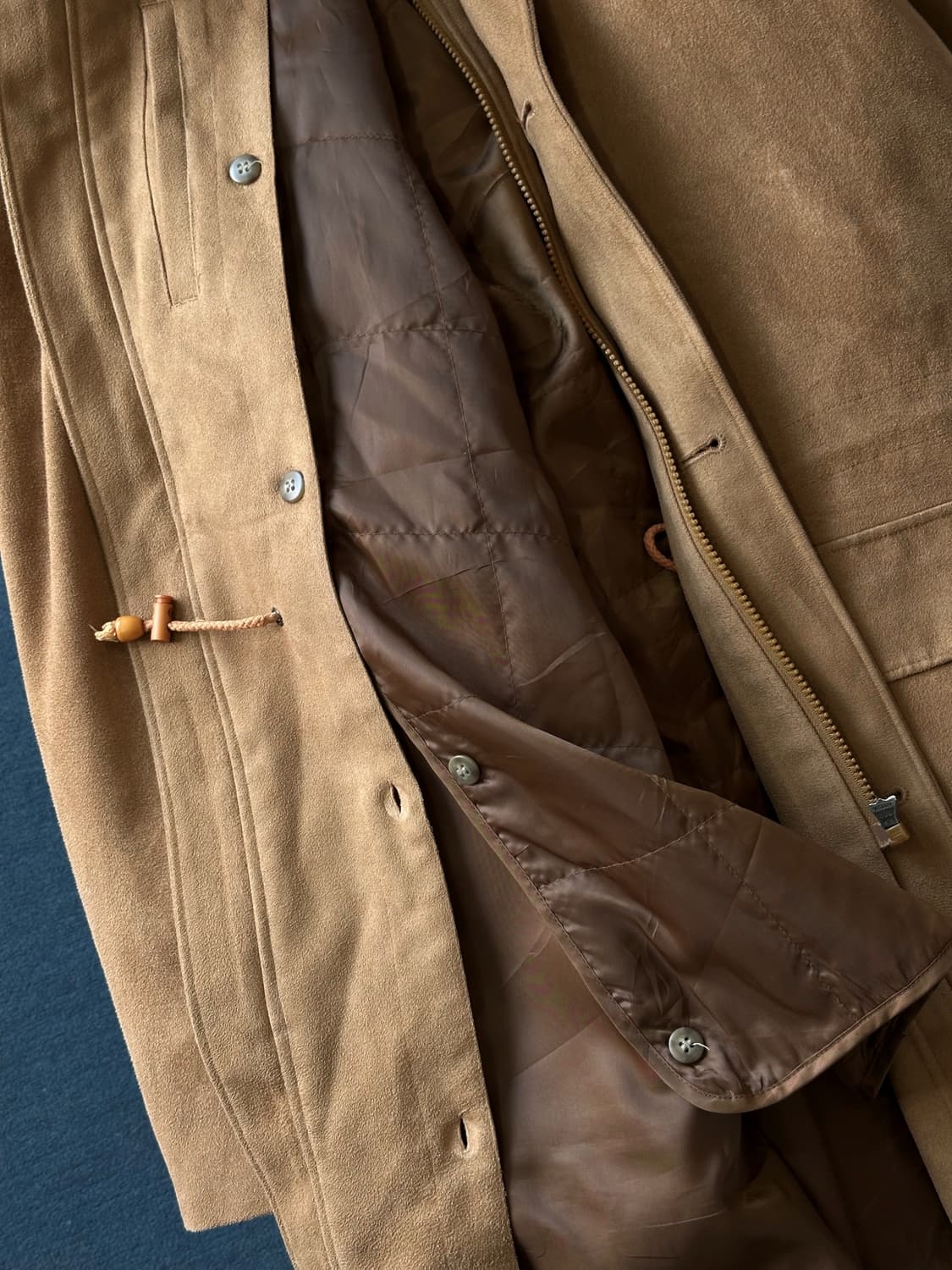 Fake suede 2way liner bal collar coat 상품이미지4