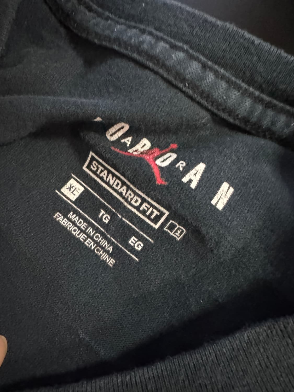 나이키 조던 빈티지 뒷 프린팅 반팔 티셔츠 L 블랙 상품이미지3