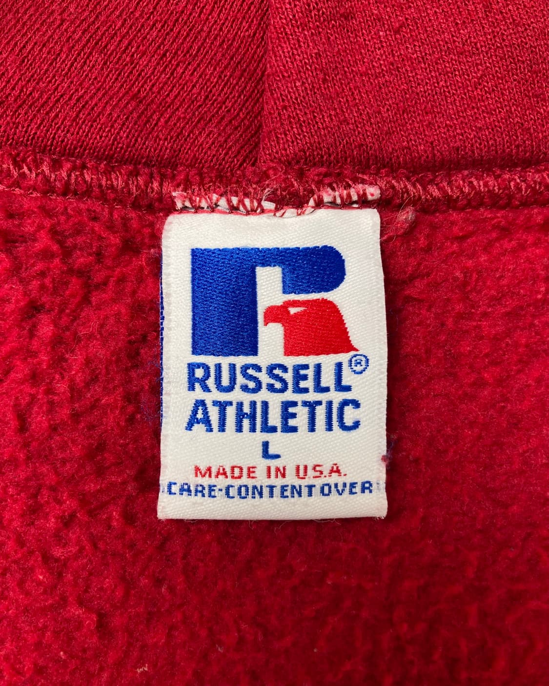 90s Russell Zip Up Hoodie (red) 상품이미지3