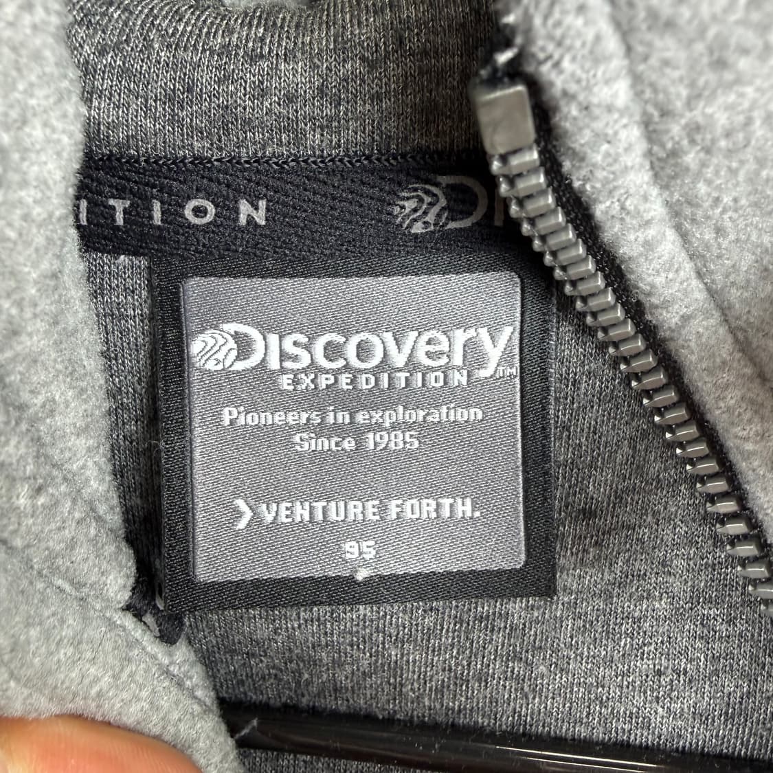 (95) 디스커버리 플리스 후드집업 그레이 상품이미지3