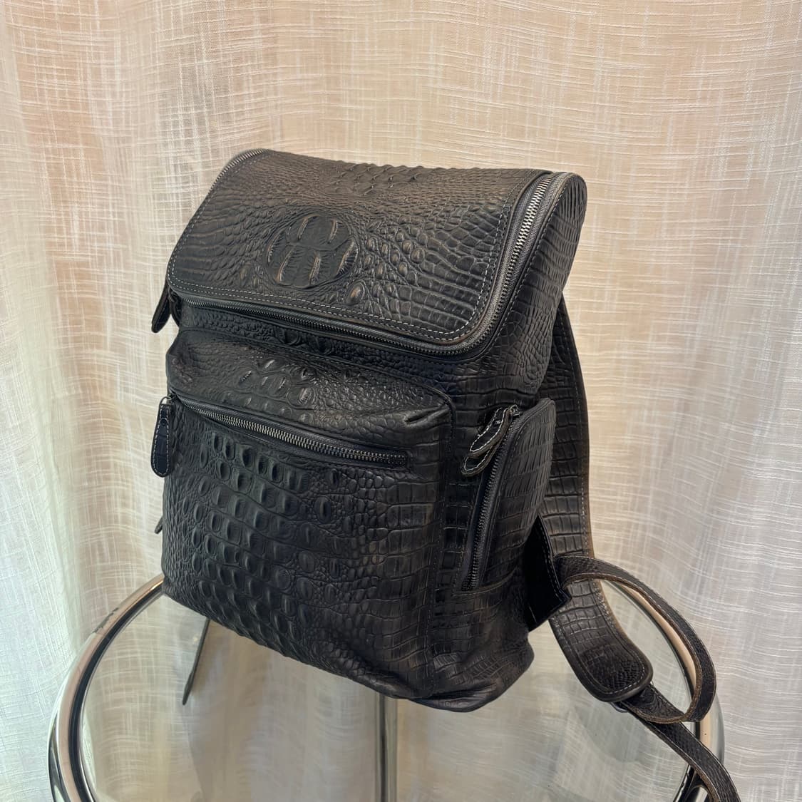 천연 악어가죽 백팩      상품이미지3