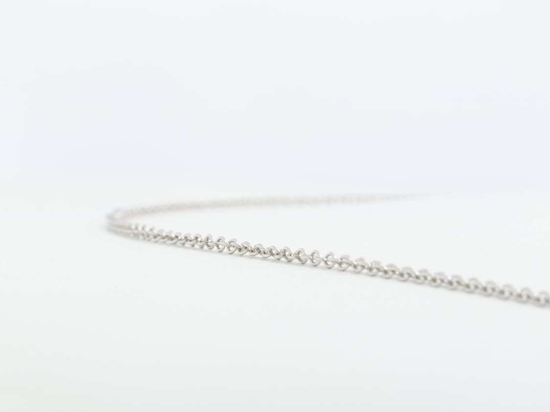 티파니 18K 화이트골드 롱체인 레이어드 네크리스 목걸이 50cm 상품이미지3