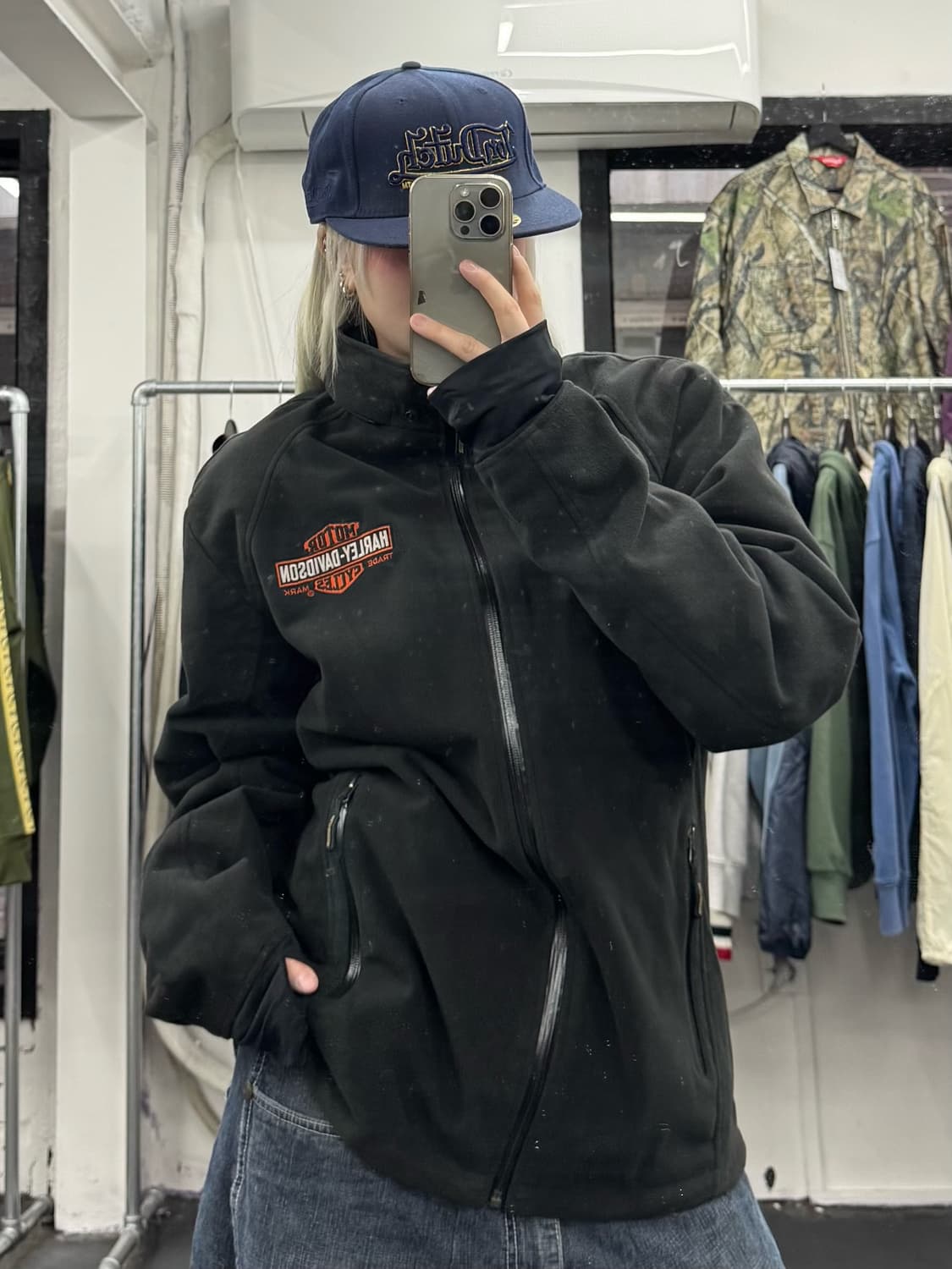 할리데이비슨 빅로고 플리스 자켓 상품이미지5