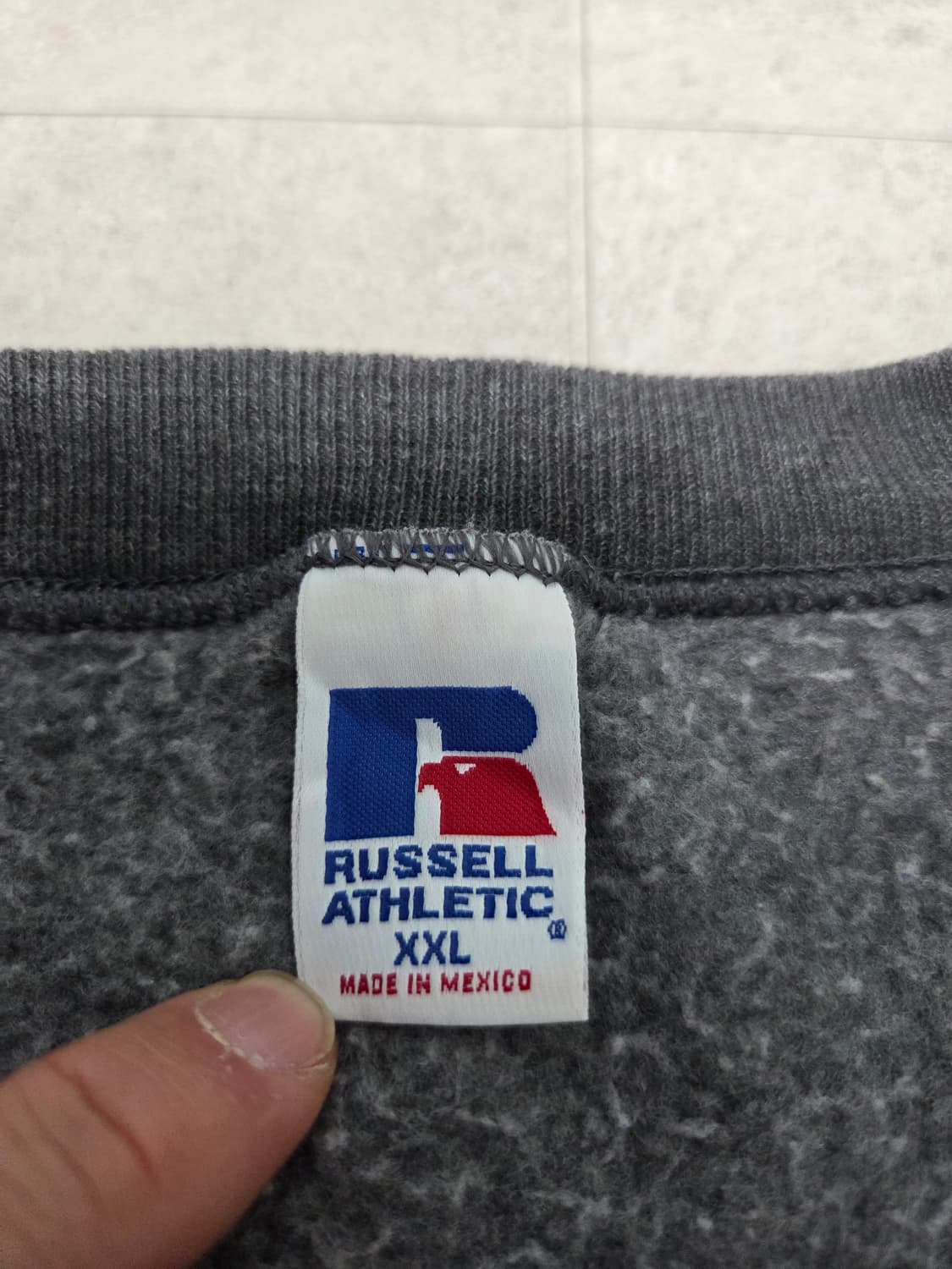 90s 러셀 애슬레틱  '차콜 그레이' 스웨트셔츠 상품이미지6