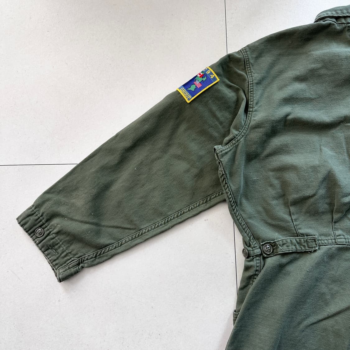80s 미군 1세대 사틴 OG107 커버올 점프수트 XL  상품이미지9