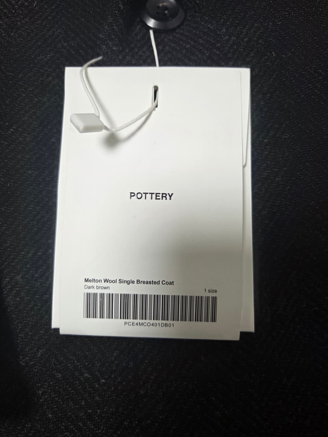 (1)포터리 셔틀랜드울 싱글코트 새상품 상품이미지3