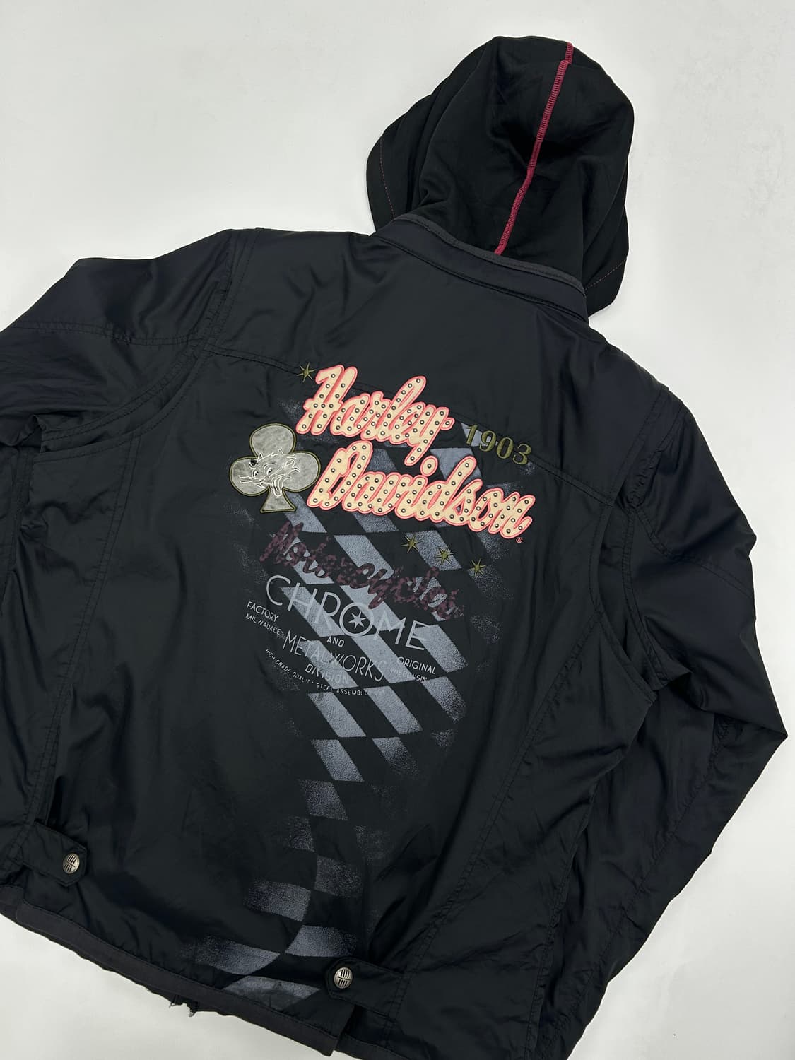 할리데이비슨 레이어드 후드집업 상품이미지4