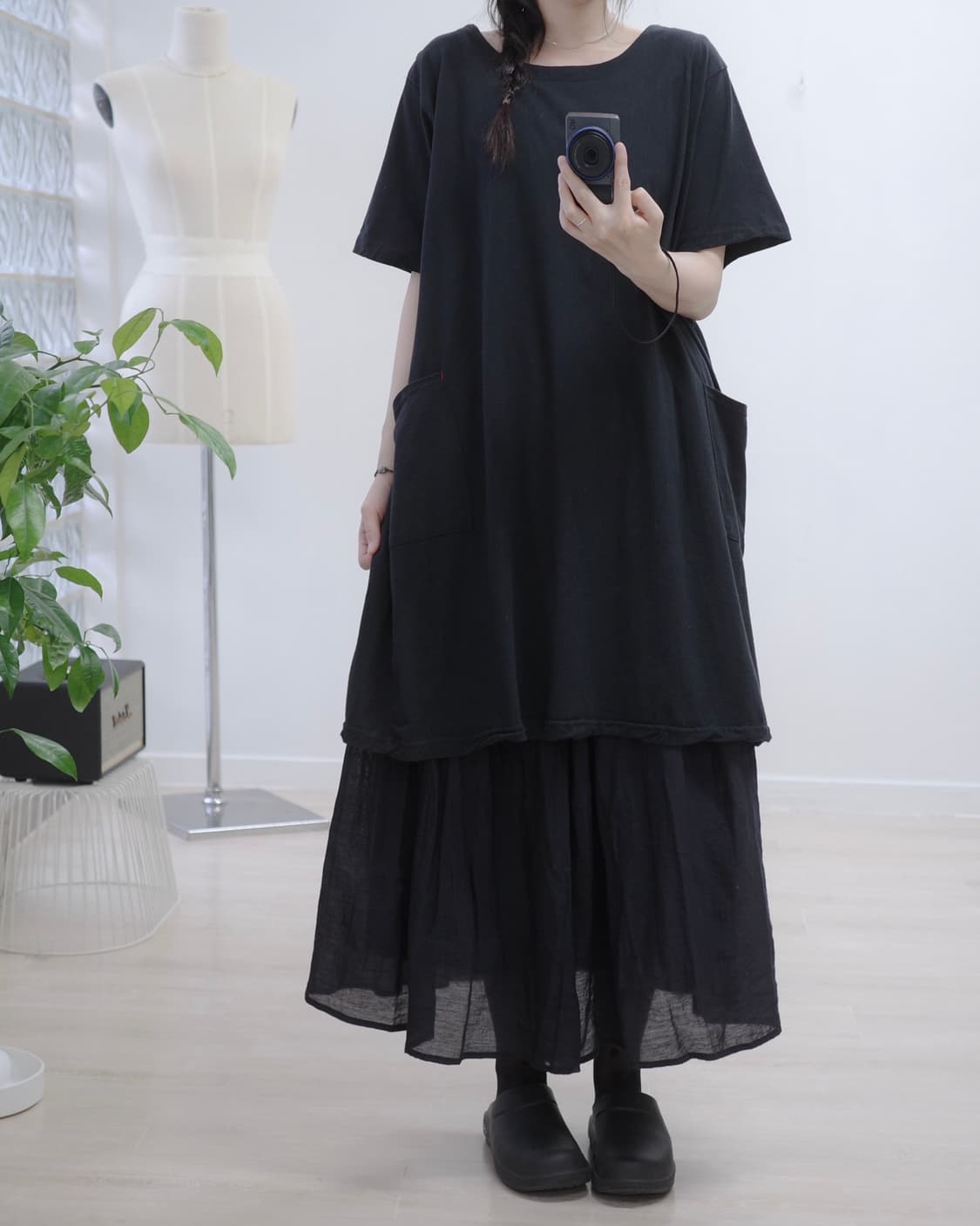 Presenten black mori one-piece 상품이미지4