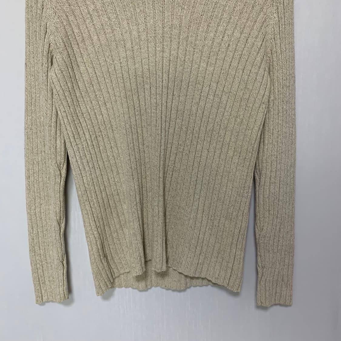 로렌 랄프로렌 브이넥 아일렛 니트 베이지 빈티지 스웨터 상품이미지3