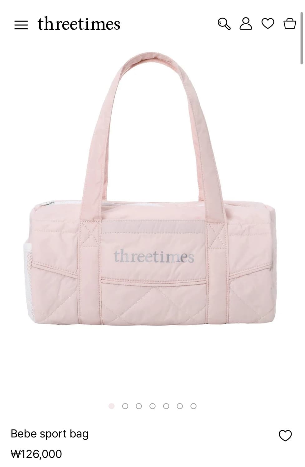 쓰리타임즈 베베 스포츠백 상품이미지1