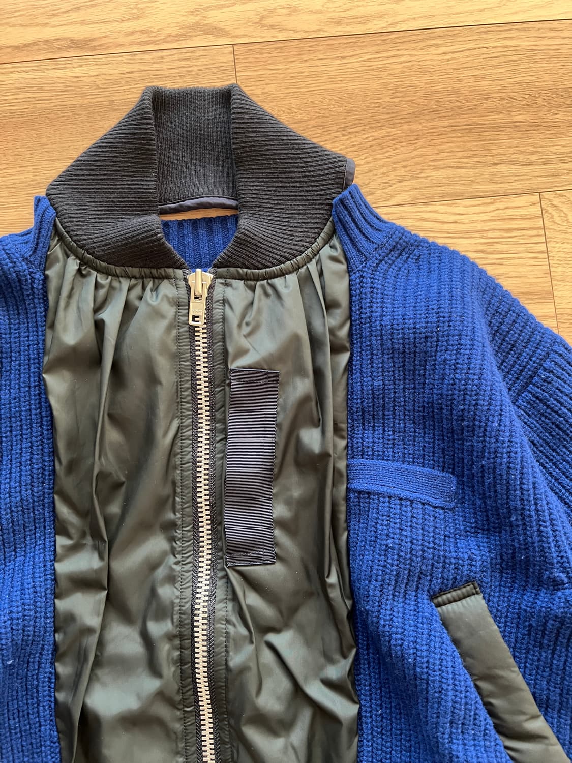 Sacai knitted bomber 상품이미지2