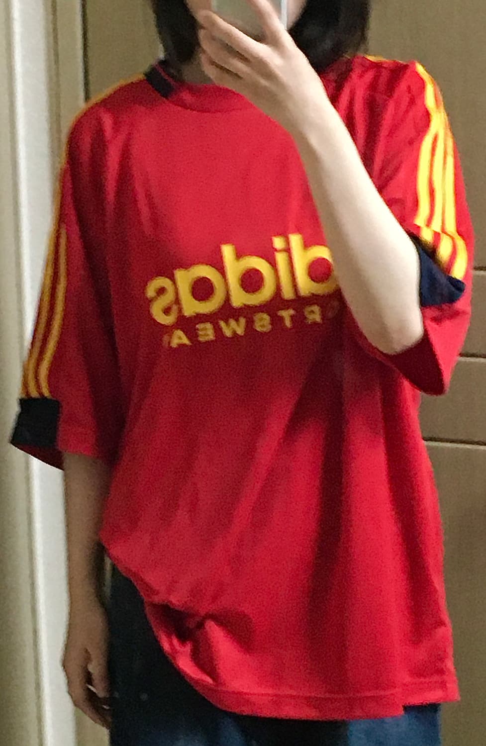 아이다스 반팔 레드 상품이미지3