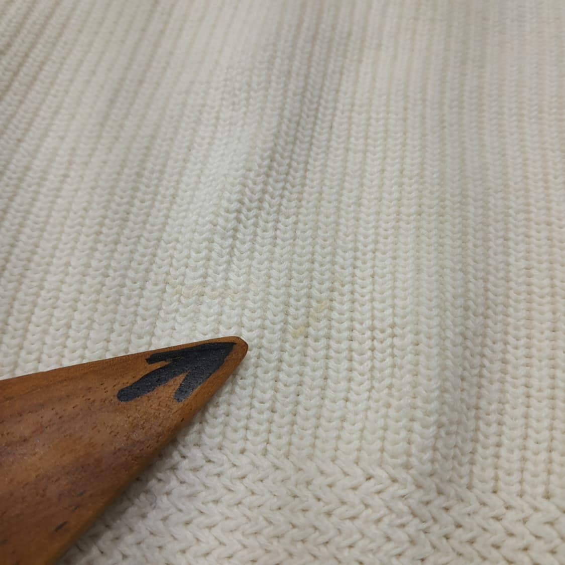 CL039 엘엘빈 80s 오리지널 미제 빈티지 아이보리 헨리넥 니트 상품이미지6