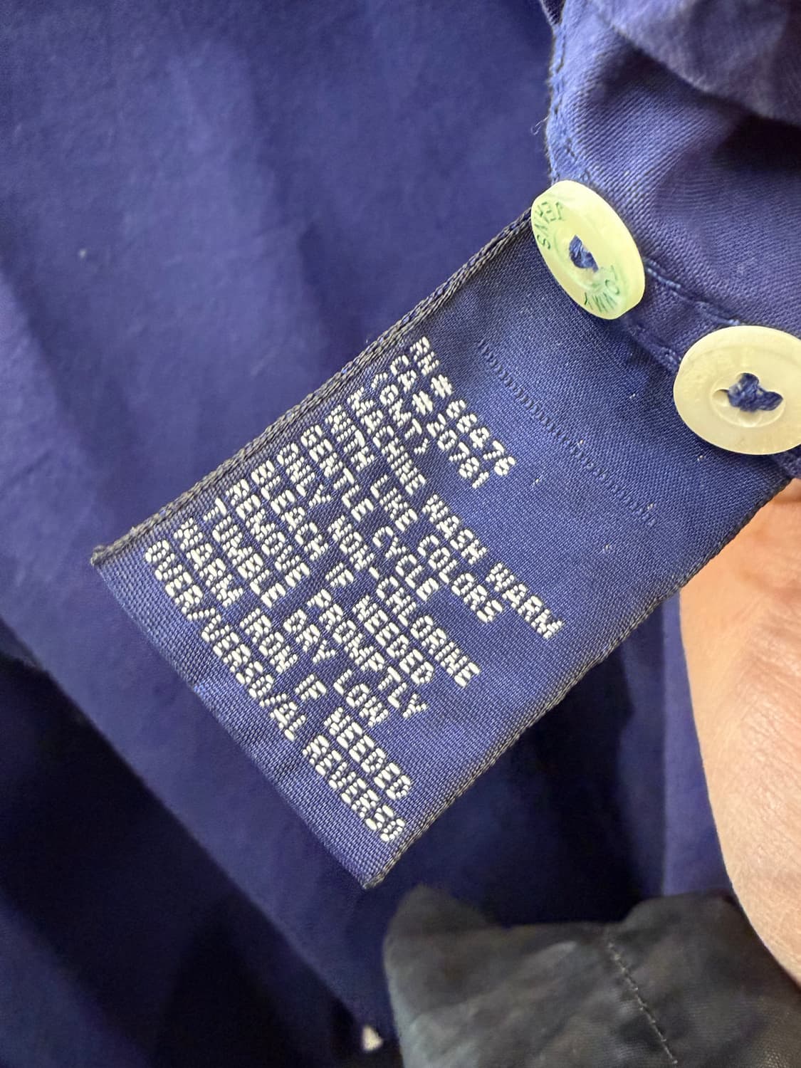 타미힐피거 네이비 셔츠 M/M 상품이미지5