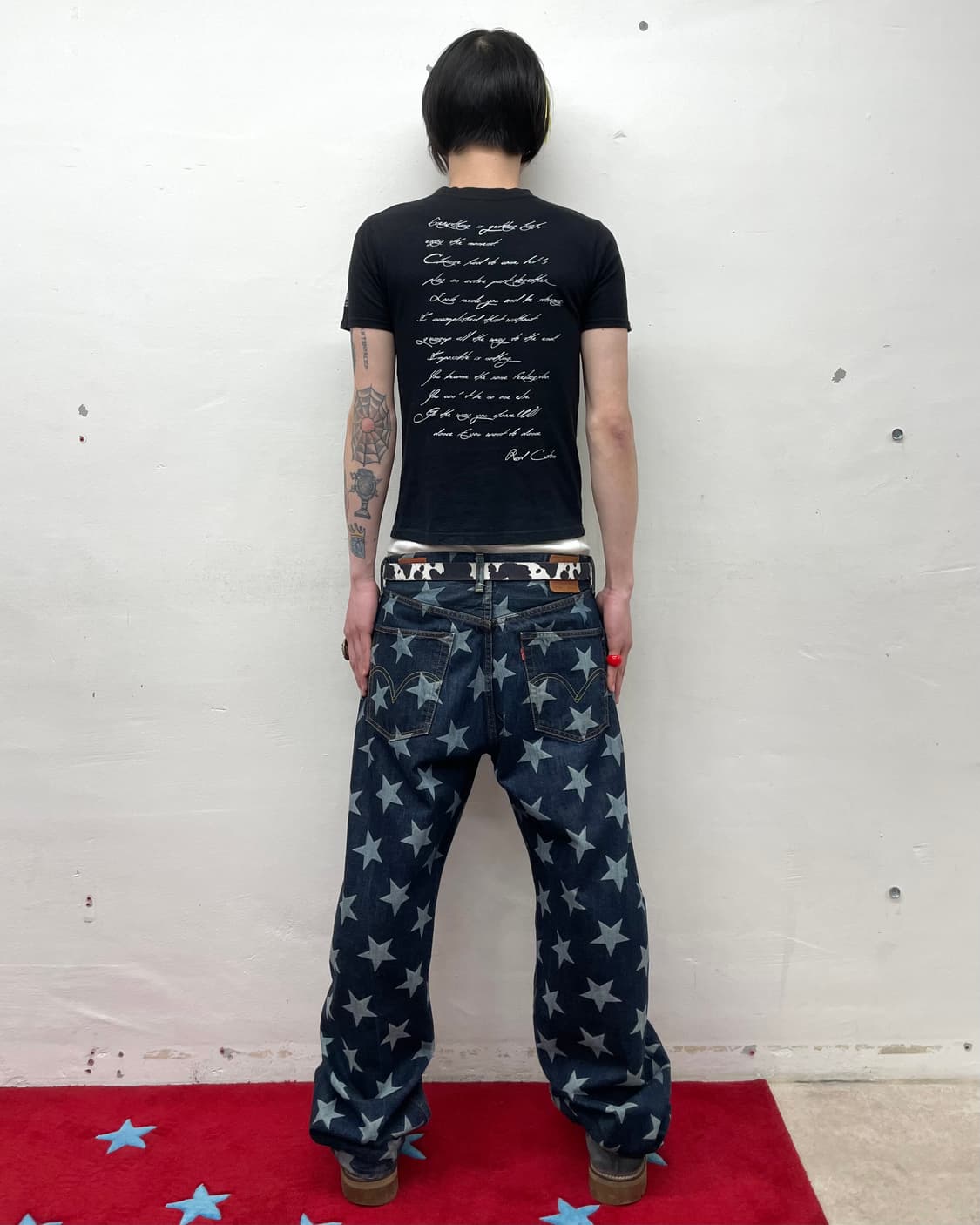 White Big Star Printed T-Shirt 상품이미지4