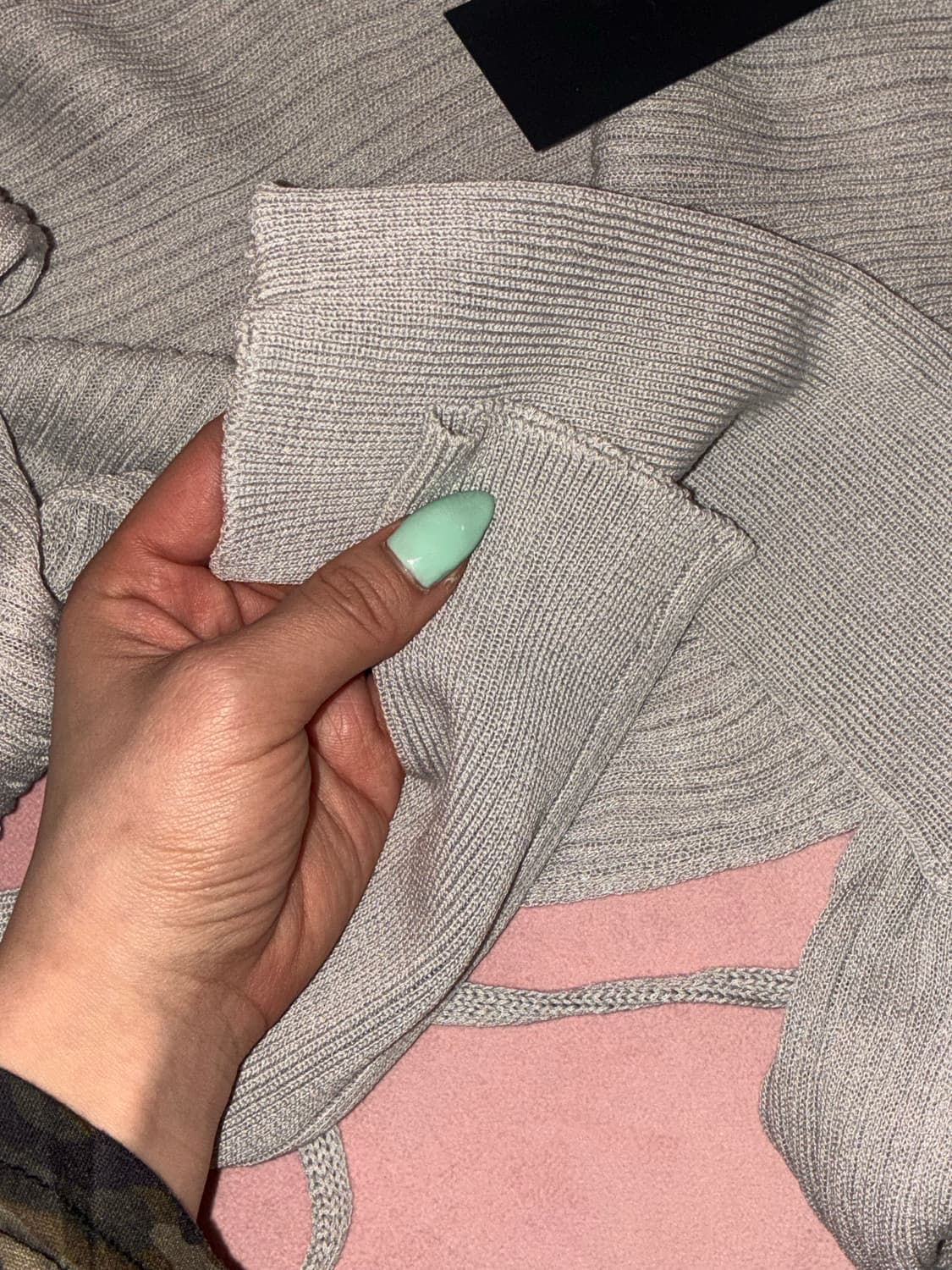 (새상품) 쓰리타임즈 릿볼레로 가디건 그레이 상품이미지5