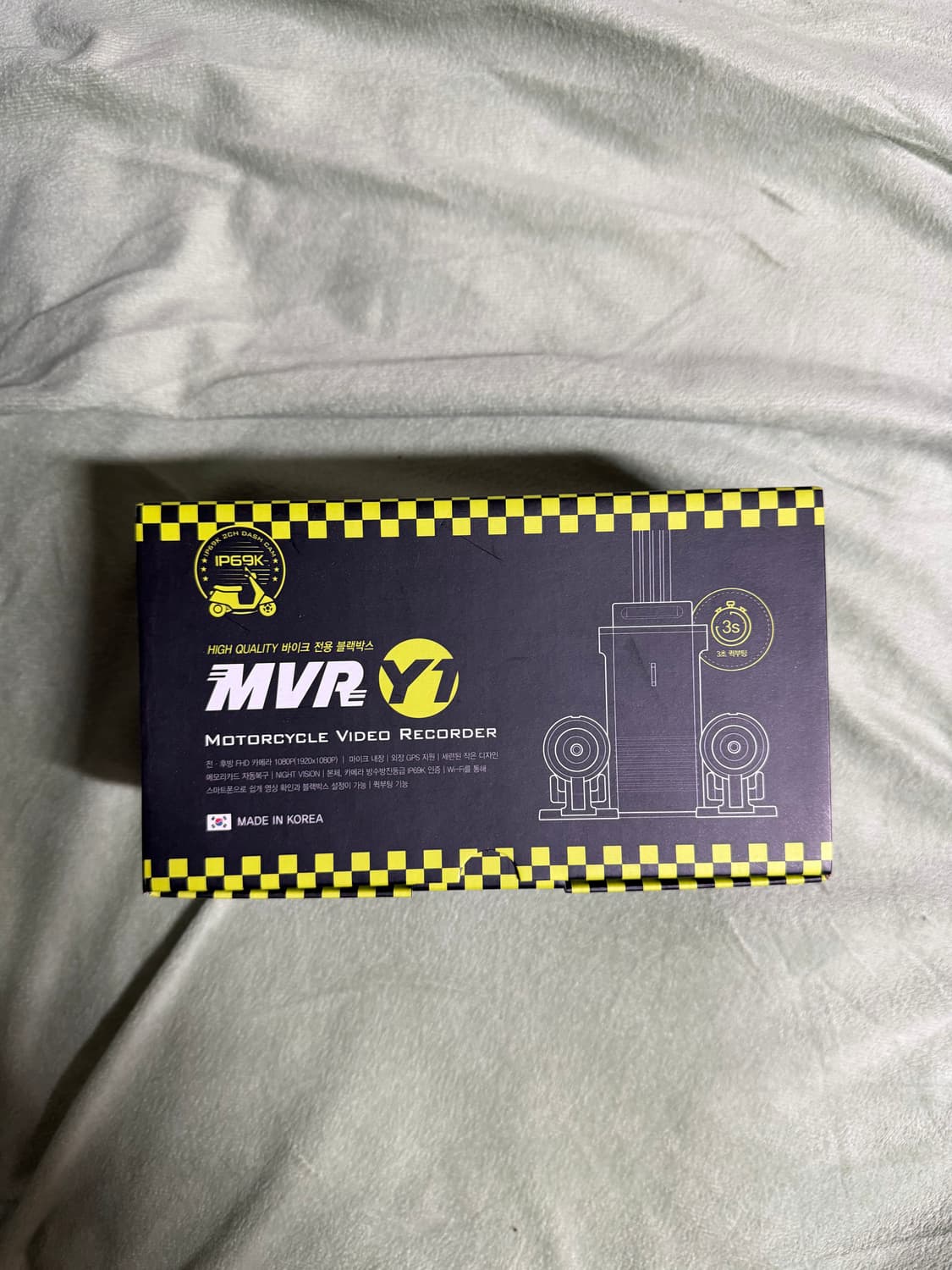 [미개봉 새상품] 지넷 MVR Y1 오토바이 블랙박스 상품이미지1