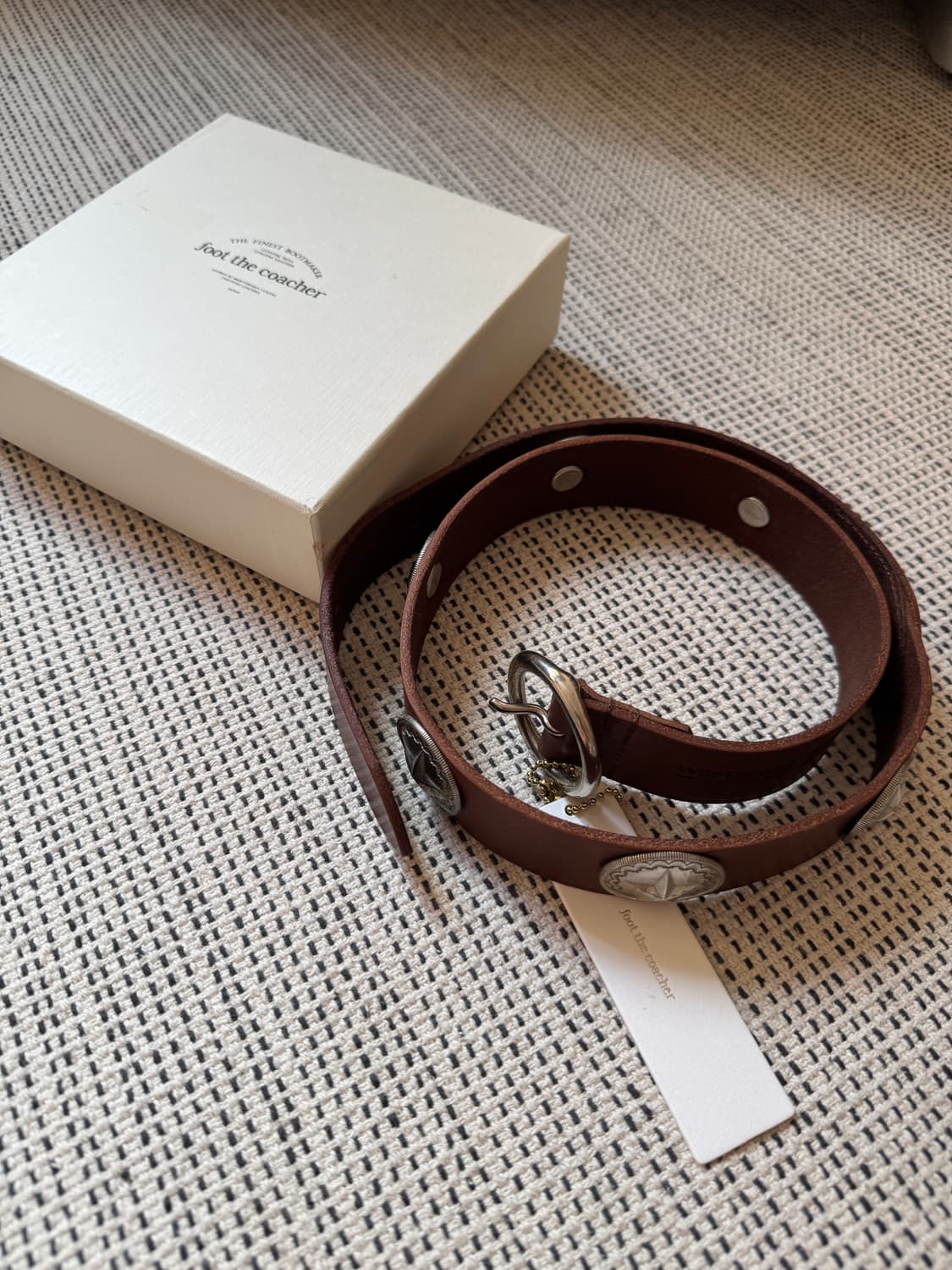 End custom jewellers 풋더코쳐 실버 웨스턴 콘쵸 벨트 상품이미지2