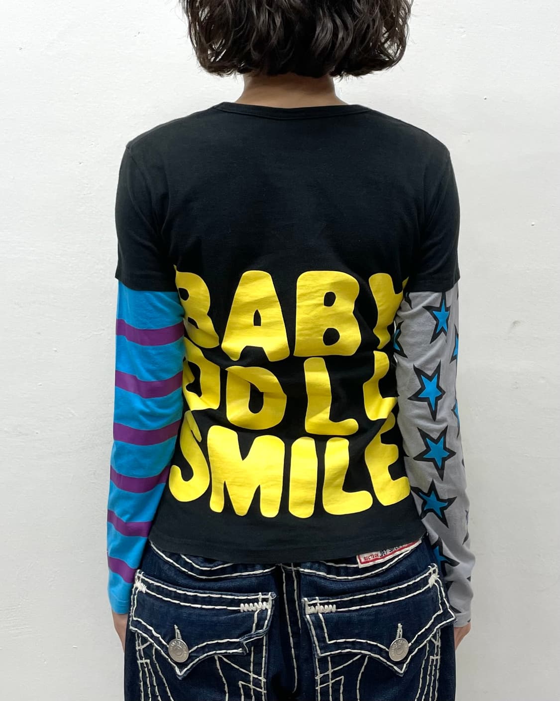Baby Doll Retro Star Stripe Long Sleeve 상품이미지3