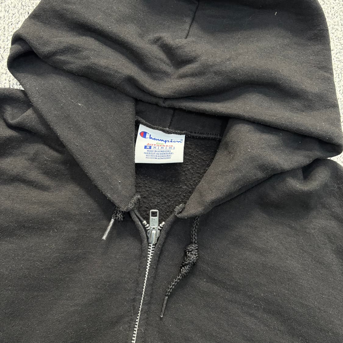 M 챔피온 블랙 후드 집업 0310J 상품이미지2