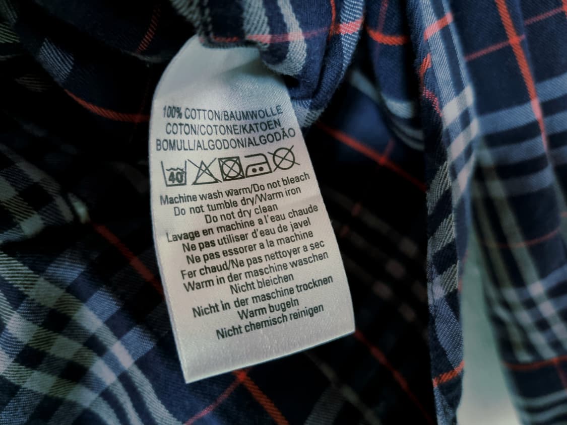 버버리정품 곤색 체크남방 105사이즈 상품이미지6