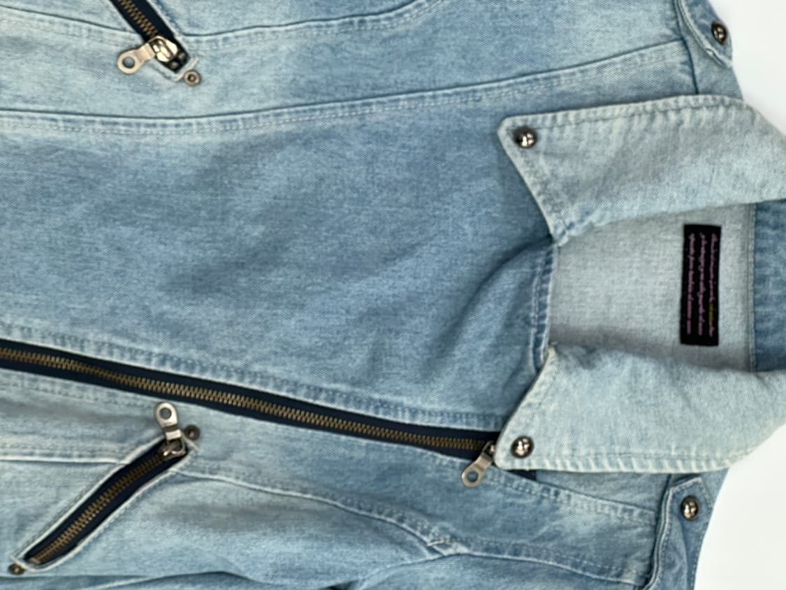 🎸rienda 보헤미안 라이더 데님 7부 자켓 🎸 펑크 나나깔 연청 상품이미지5