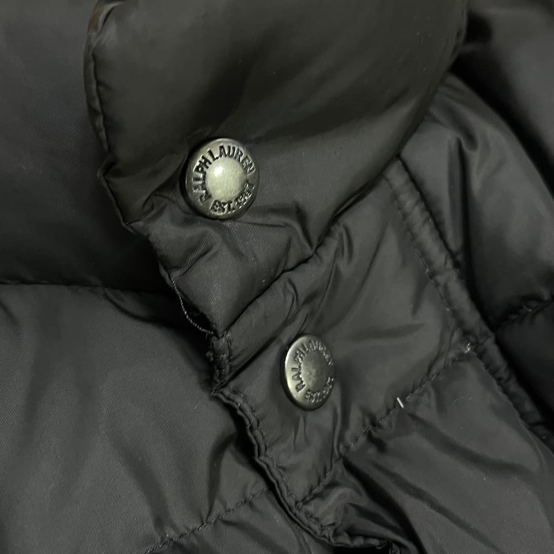 폴로 랄프로렌 블루택 다운 푸퍼 자켓 빈티지 숏 패딩 점퍼 L 상품이미지3