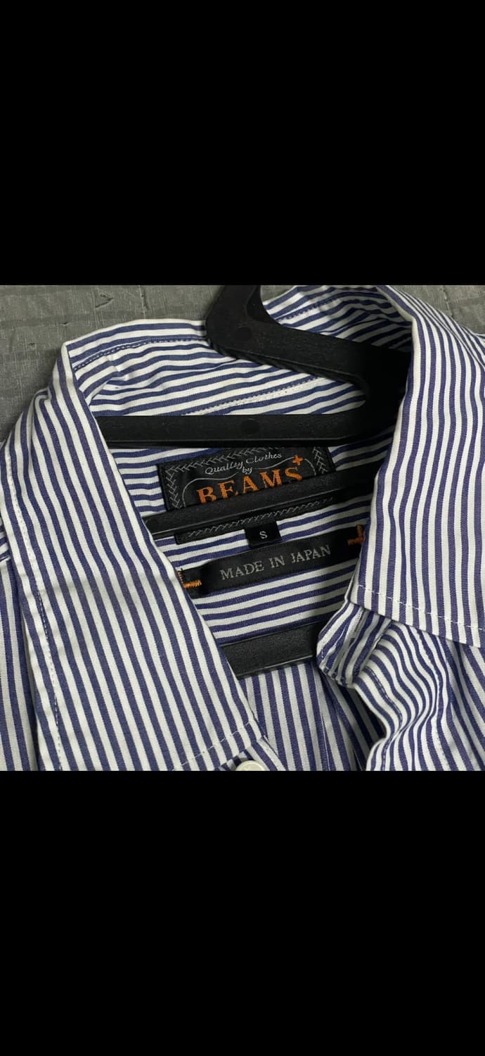 빔즈플러스 스트라이프 셔츠 S 상품이미지2