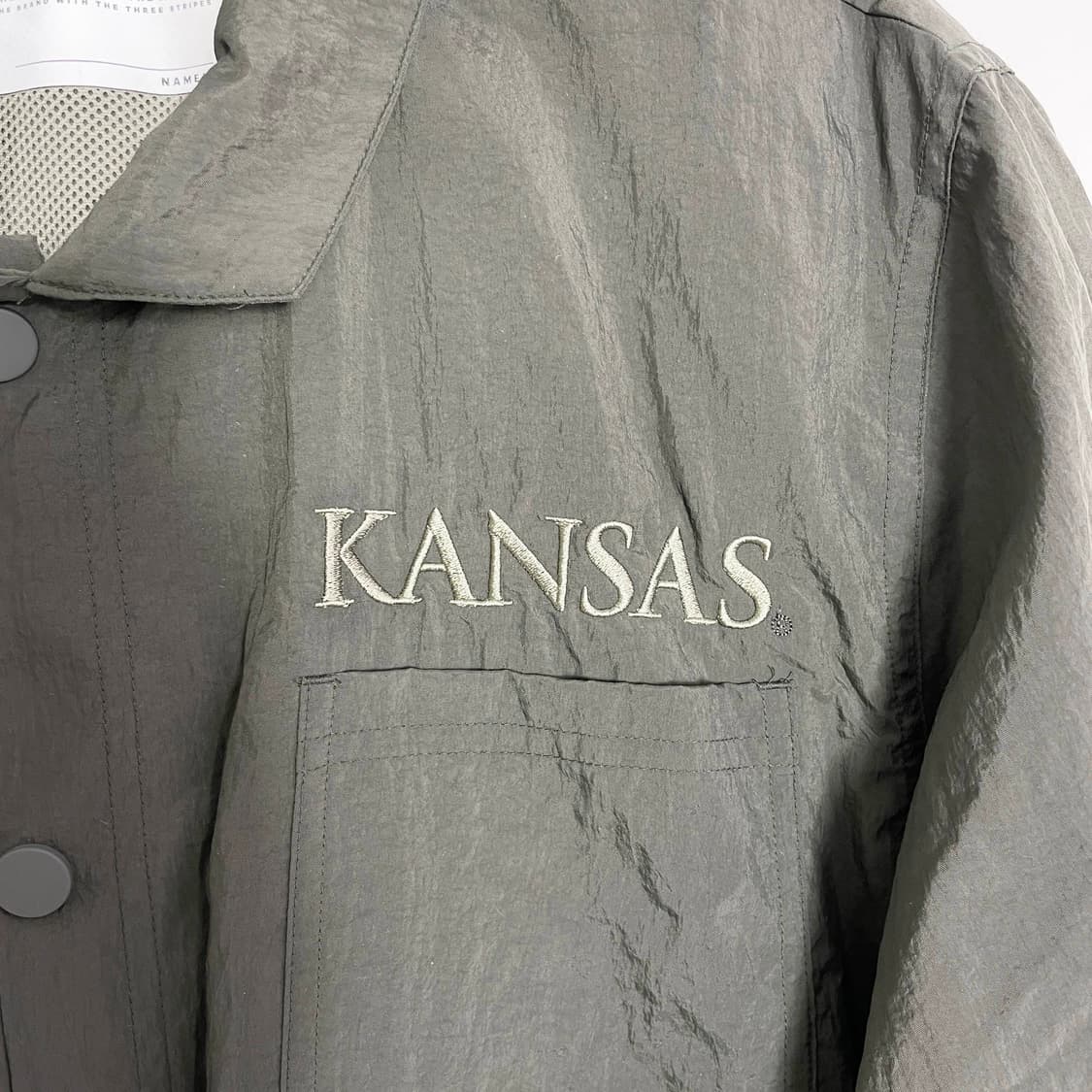 D2 아디다스 새상품 캔자스 제이hawks 살루트 투 서비스 풀스냅 재킷 상품이미지4