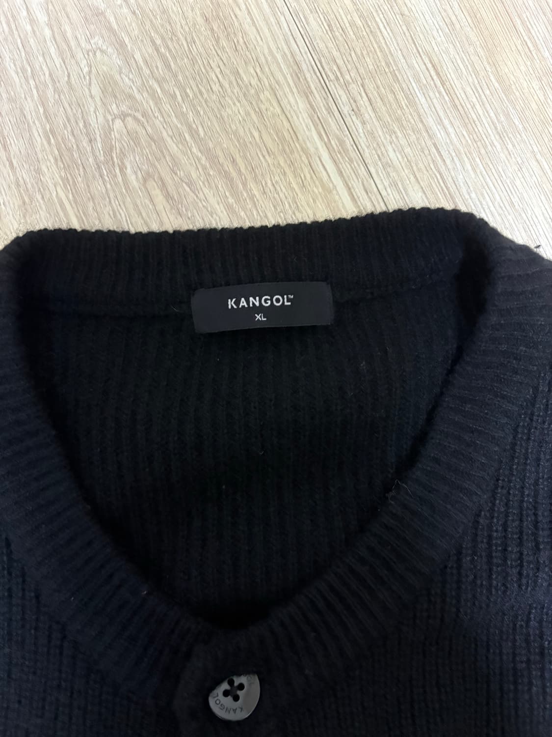 캉골 블랙 니트 가디건 상품이미지2