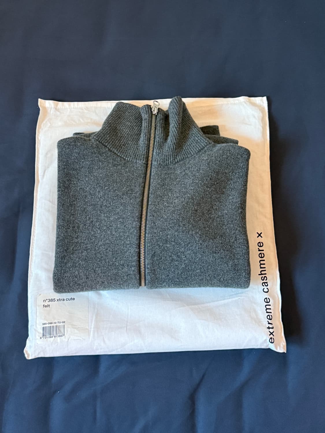 익스트림 캐시미어 xtra cute 집업 felt컬러 상품이미지2