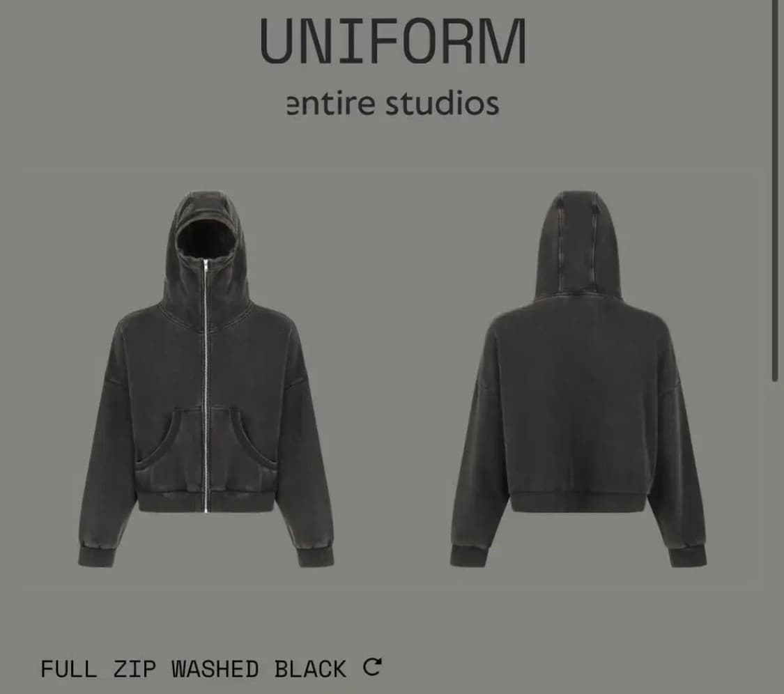 엔타이어 스튜디오 후드집업 s 상품이미지1