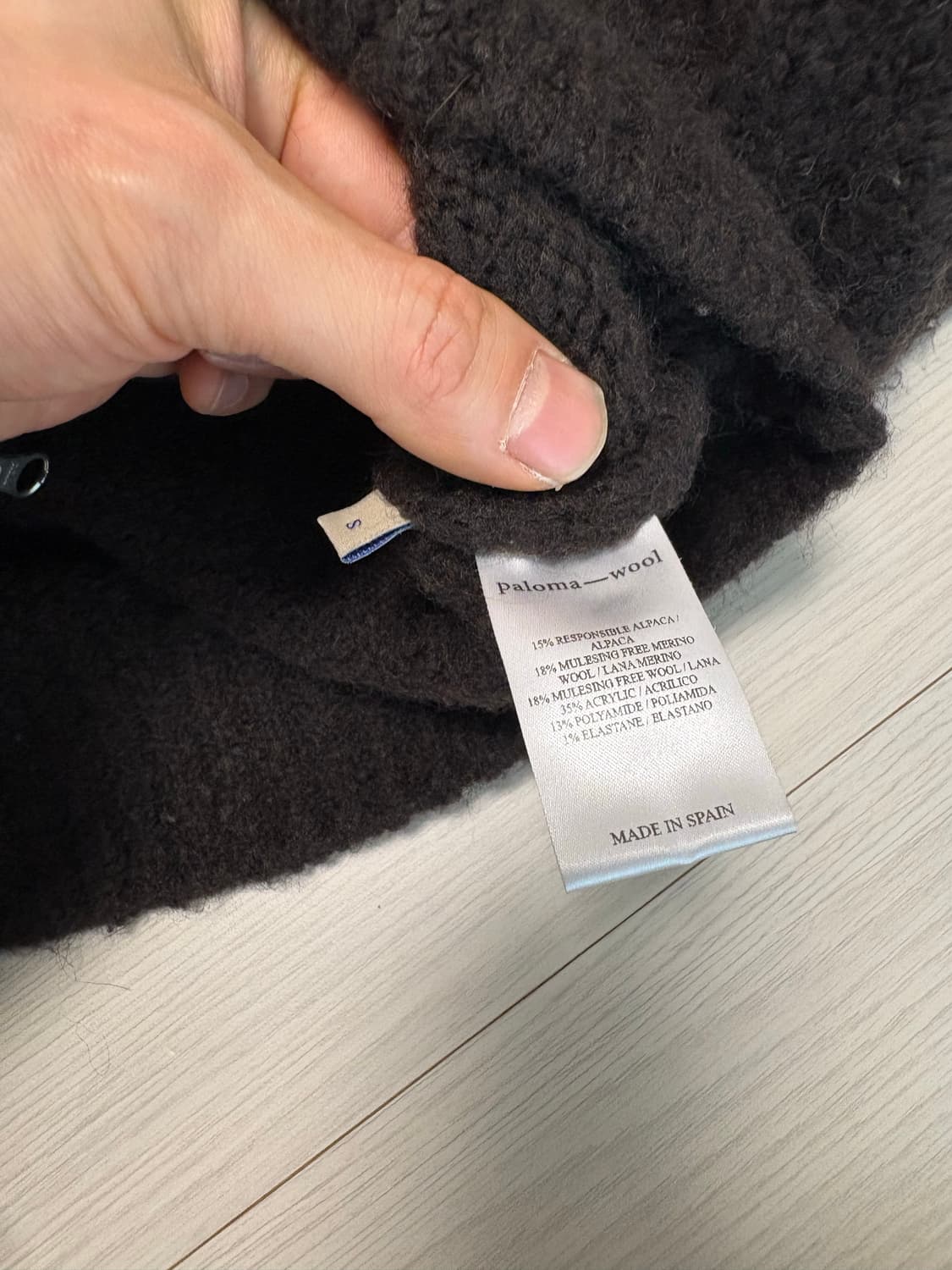 팔로마울 맨즈 그랜드슬램 브라운 니트 집업 S 상품이미지3