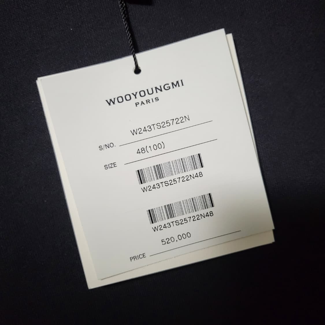 [새상품/택미제거] 48 / 24FW 우영미 3D 플라워 백로고 맨투맨 상품이미지4