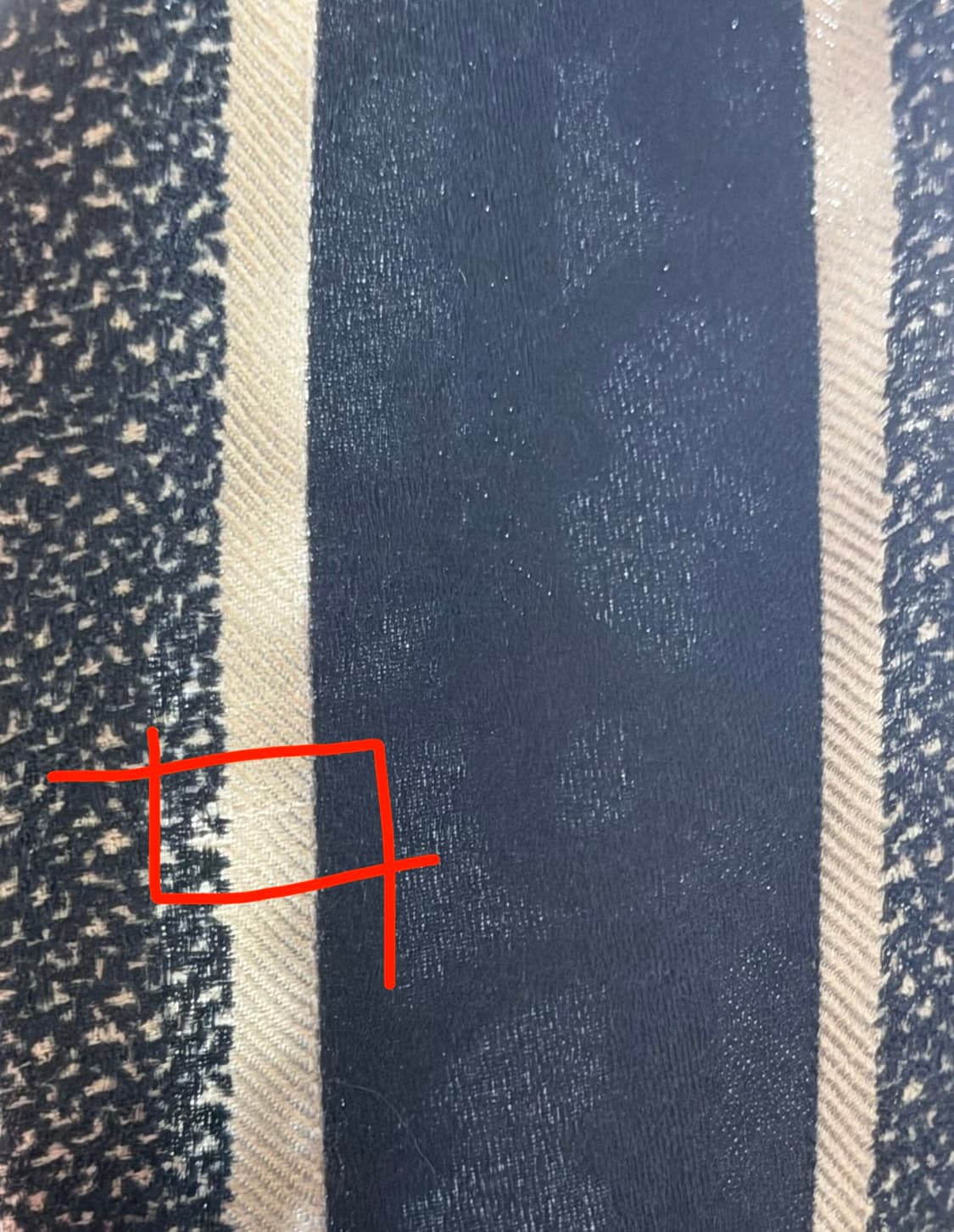 디올 오블리크 미차 스카프 실크 트윌 네이비 블루 상품이미지2