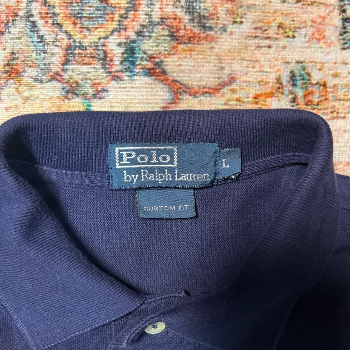 [L] 폴로 랄프로렌 네이비 빅포니 카라 반팔 상품이미지3